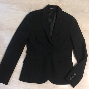 Black theory single breasted suit blazer jacket